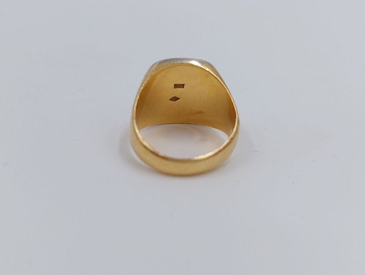 Anelli: Herren Ring mit Wappen Gold 750 – Usato da Dielsdorf venduto da anabur 6