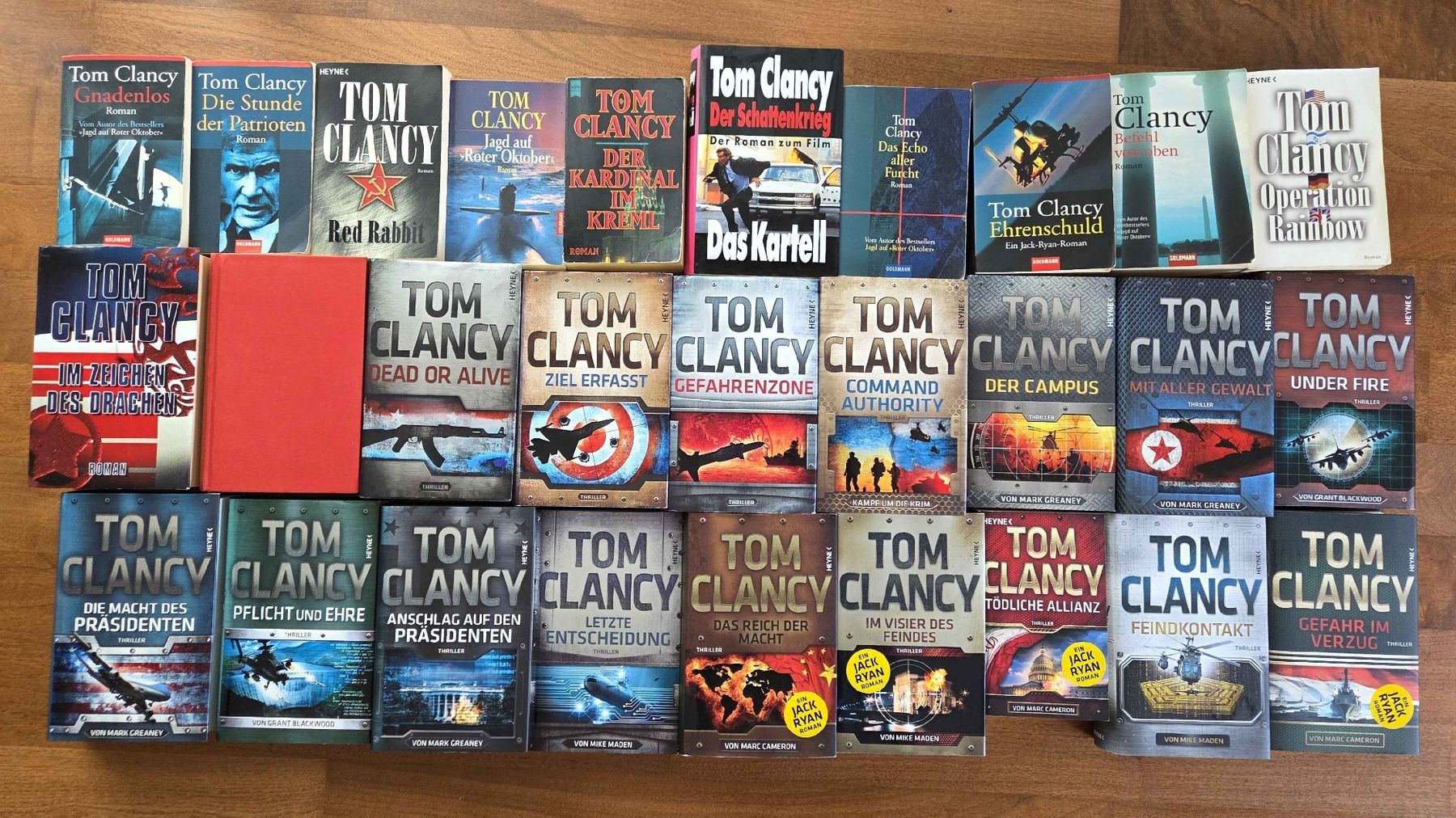 Bücher: Tom Clancy - Jack Ryan Romane 1-29 – Gebraucht aus Erlinsbach von Hirsi73