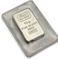 Credit Suisse Silberbarren 10g 999 versiegelt CHI