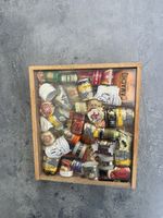Cigar Band Art Display Case: Unique Home Decor Piece!