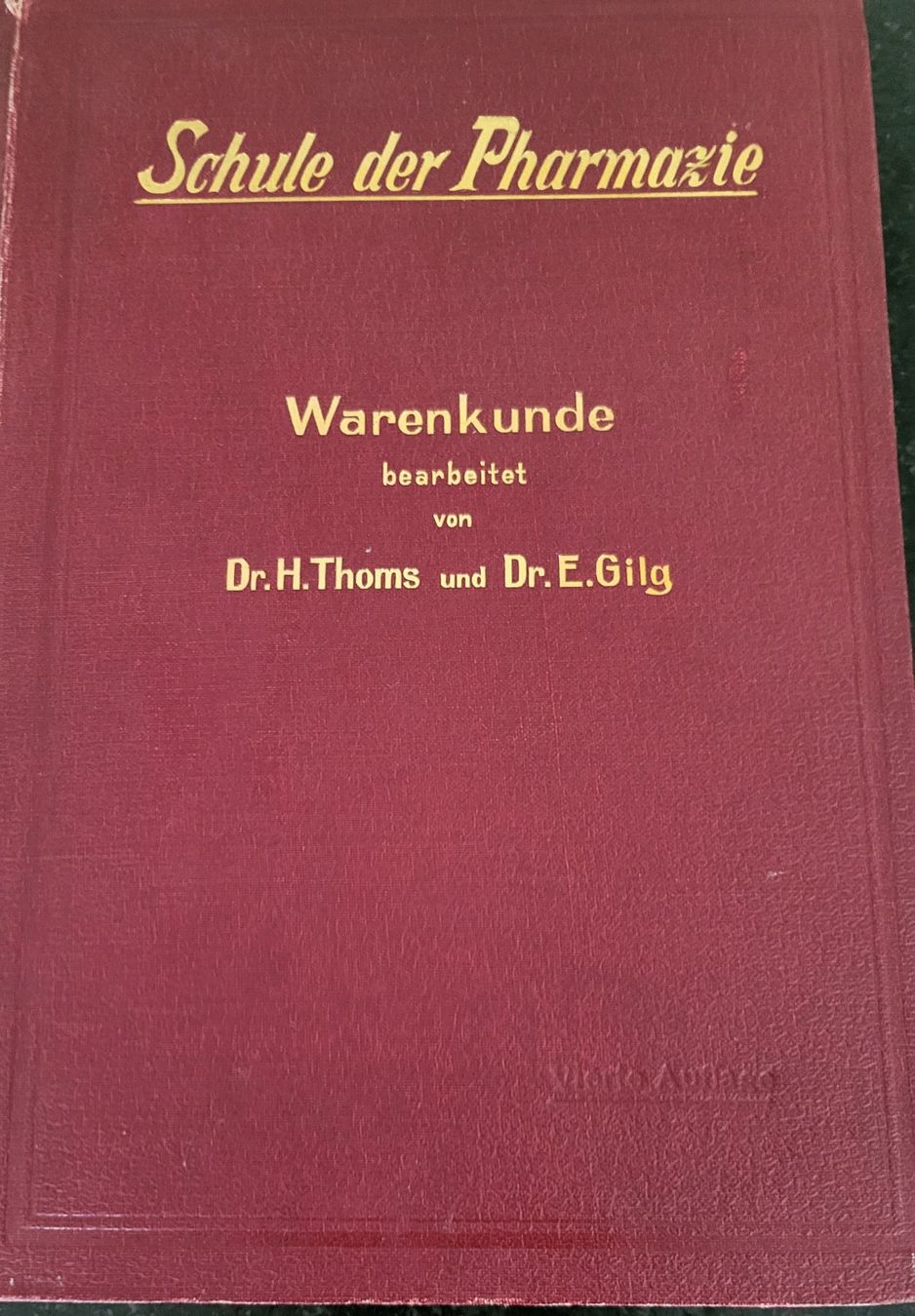 Libri: Alte "Schule der Pharmazie - Warenkunde" von 1911 – Usato da Trin Mulin venduto da jerb