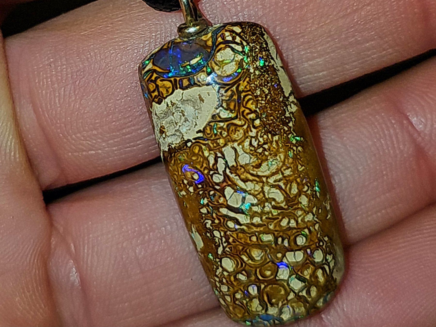 Edelsteine: Natürlicher australischer Boulder Opal Anhänger – Gebraucht aus Uerkheim von Winwinner 3