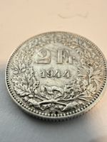 Schweiz 2 Franken 1944 – Silber 835 – Original Helvetia