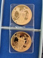 Médaille commémorative 2000 Europa ECU, lot de 2 pièces