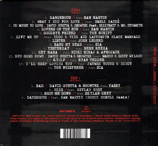 CDs: David Guetta - Listen (limited Edit. Digipak 2CDs!) – Gebraucht aus Uzwil von visions77 1