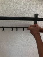 Vintage Wandgarderobe aus Schmiedeeisen