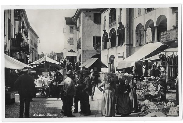 Cartoline postali: Locarno Mercato – Usato da Olten venduto da clotaldi