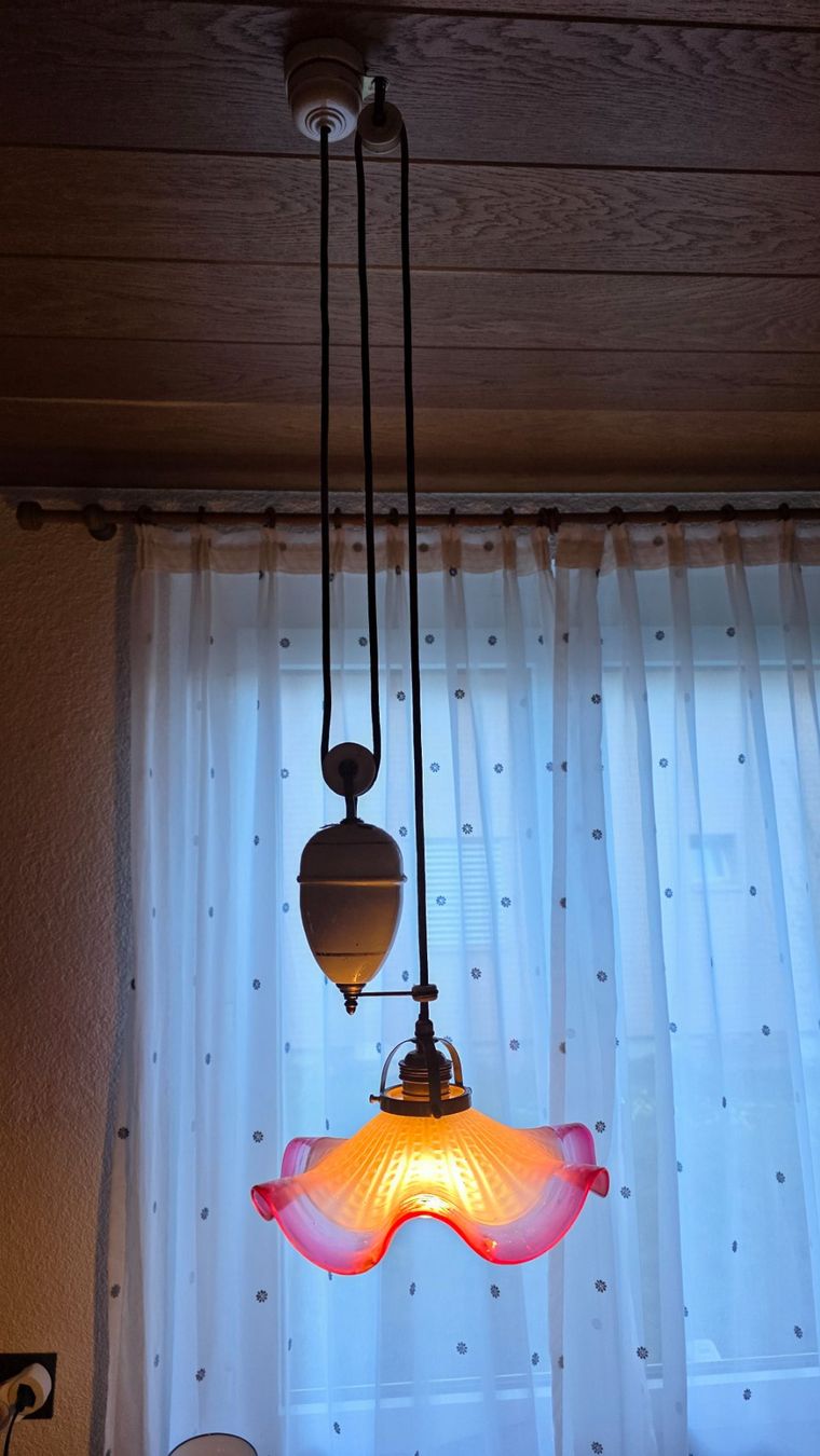 Lustres & lampes de plafonds: antike Hängezuglampe – D'occasion à Ehrendingen par leo875