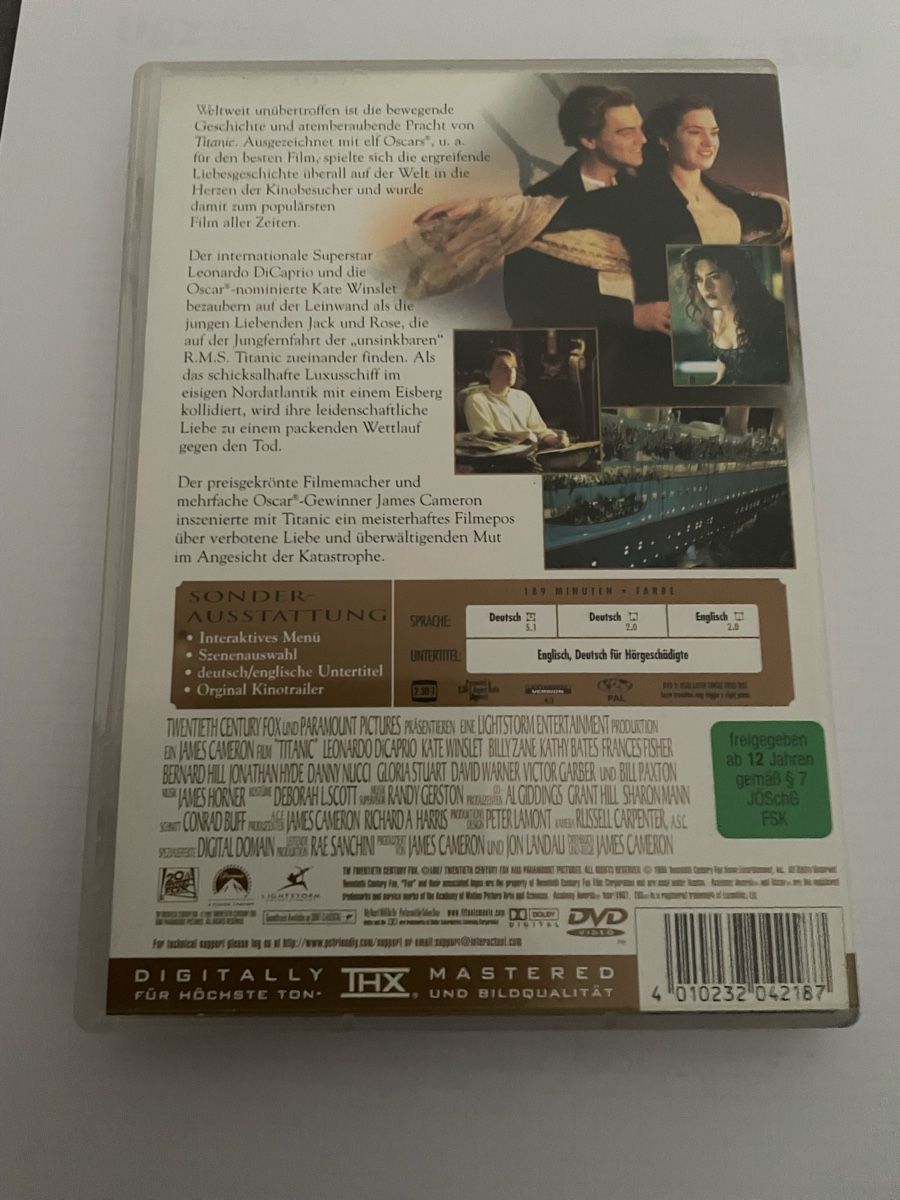 Tutti i DVDs: Titanic – Usato da Winterthur venduto da Cobraforce 1