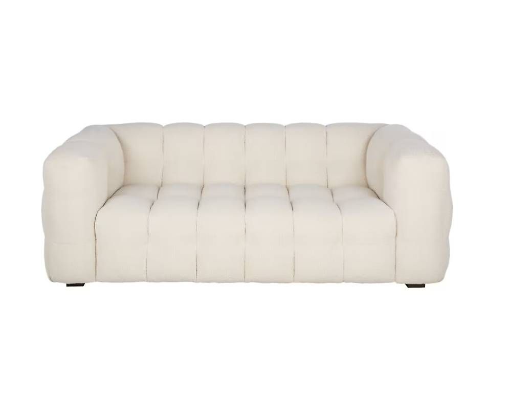 Maisons du monde Divani: Lilo - 2-Sitzer-Sofa mit Bouclé-Bezug, beige – Usato da Horw venduto da babseatsyou 1