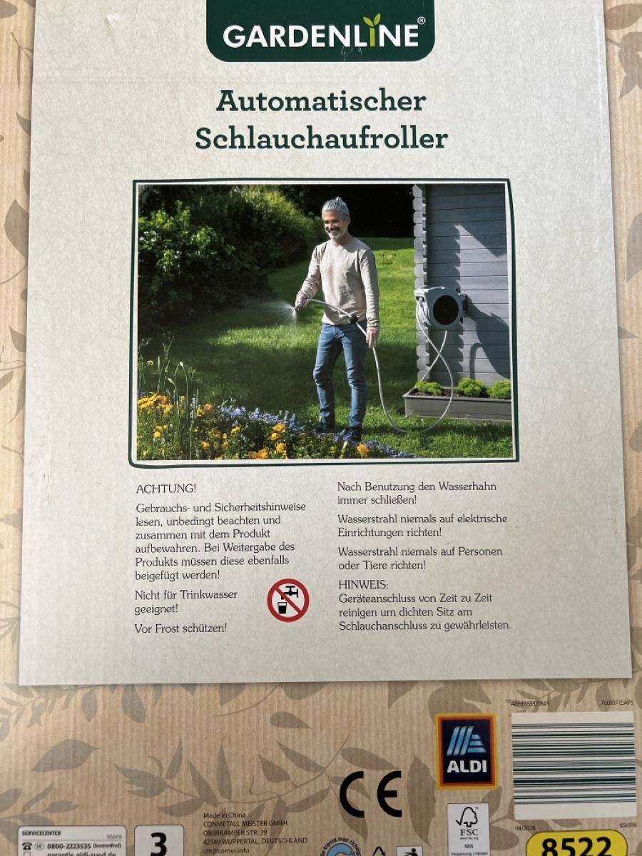Tuyaux & tubes: Automatischer Schlauchaufroller, ca. 20 Meter – Neuf (Voir description) à Rombach par Omar3 1