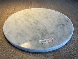 Käseplatte aus Marmor Ø 34 cm, Top!