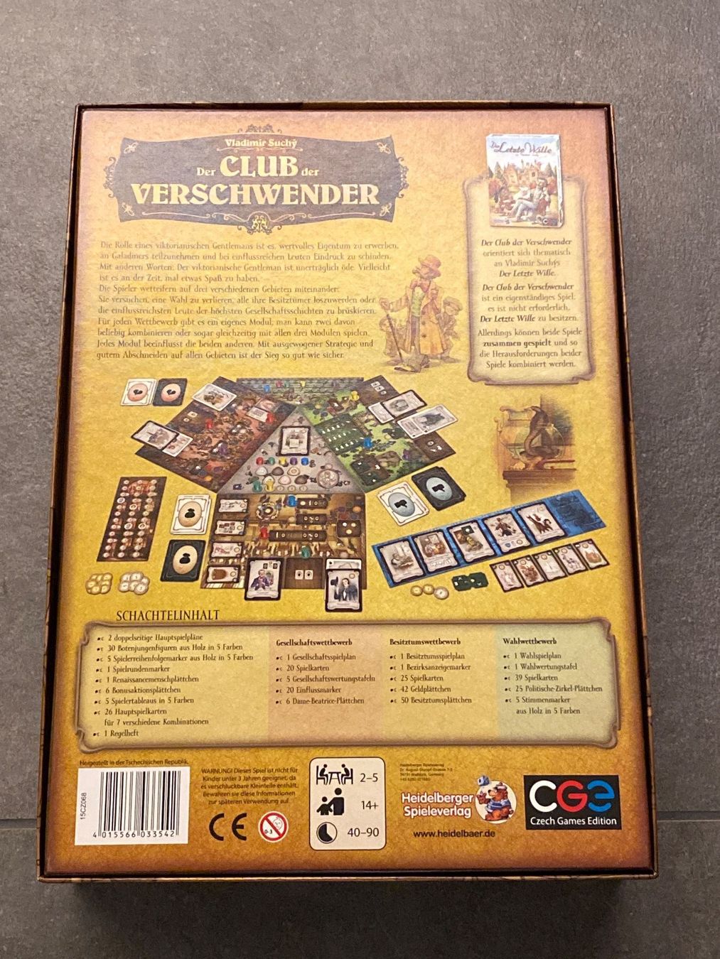 Spiele: CLUB DER VERSCHWENDER - Spiel – Neu (gemäss Beschreibung) aus Au (ZH) von Thanks 1