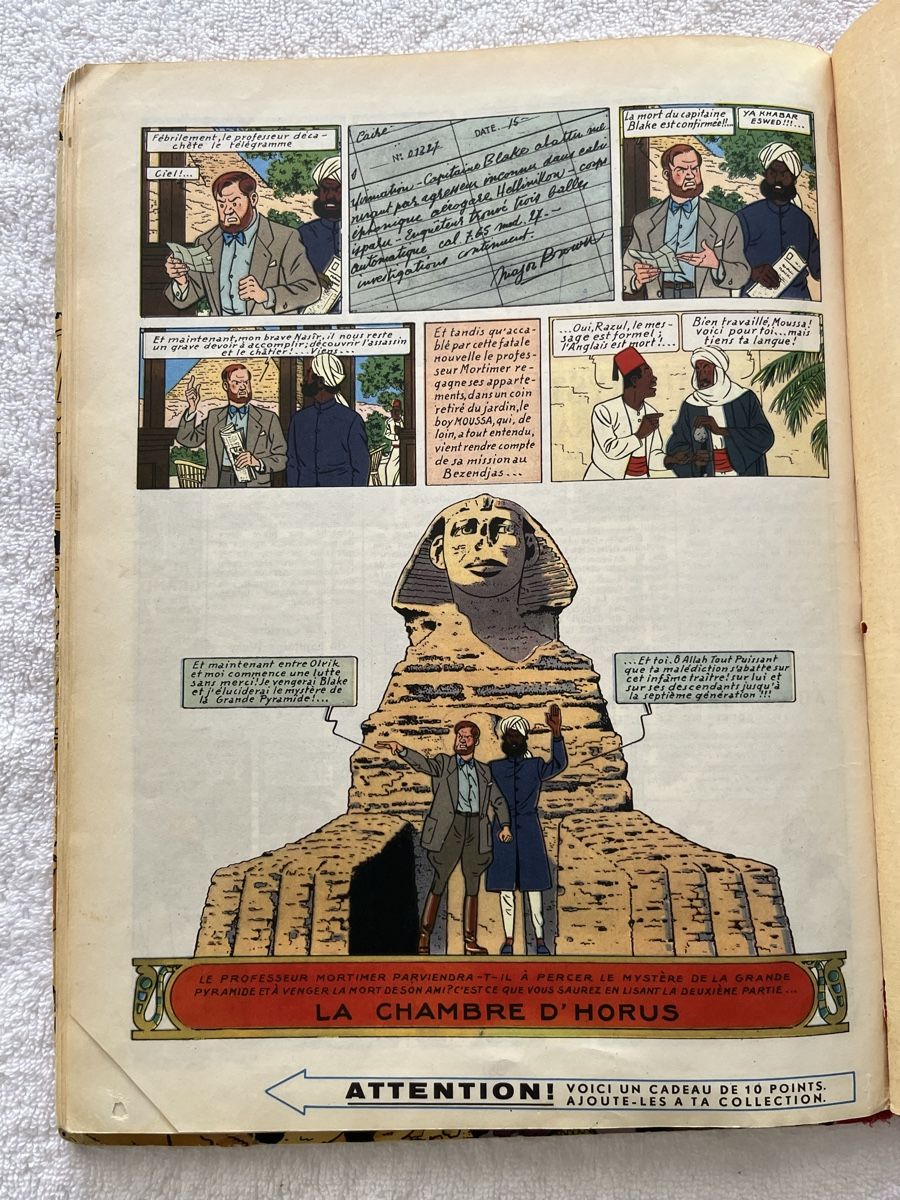 Fumetti: Blake & Mortimer, Le Mystère de la Grande Pyramide 1956 EO – Usato da Gockhausen venduto da London95 5