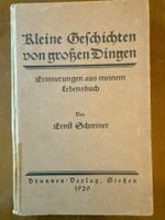 "Kleine Geschichten von grossen Dingen" - antik 1920