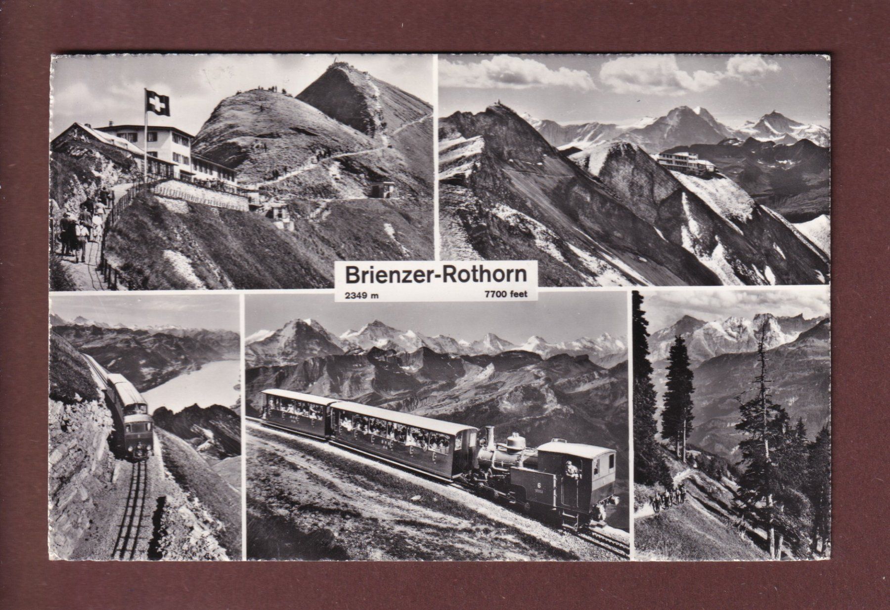 Cartoline postali: BRIENZER-ROTHORN - 5 Bilder - Bahn – Usato da Pully venduto da nicecards