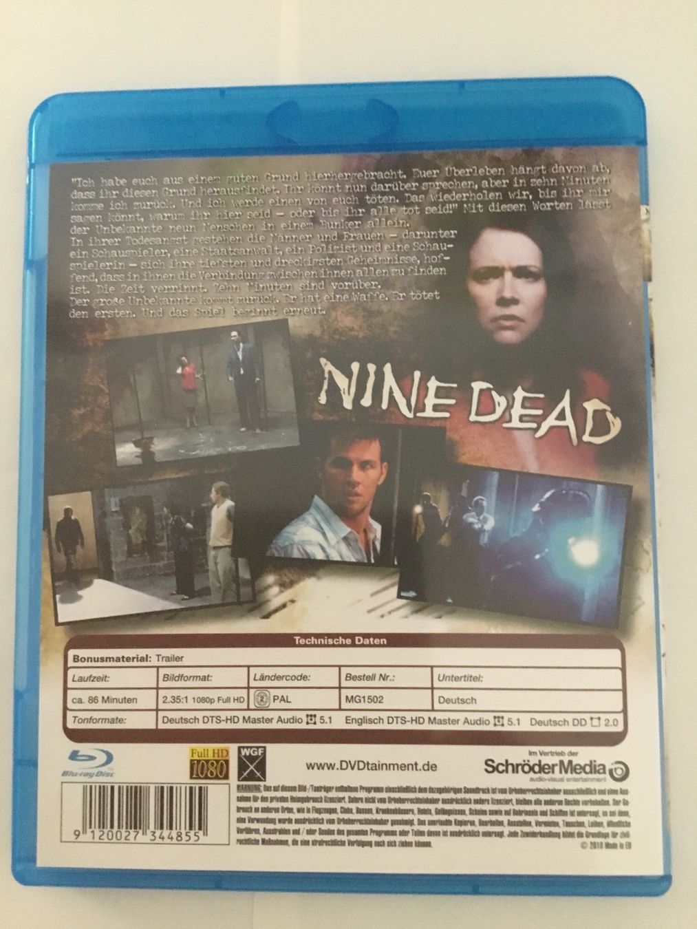 Tutti i DVDs: Nine Dead Blu Ray neu wertig – Nuovo (secondo la descrizione) da Blauen venduto da sternchen66 1