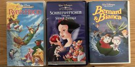 Disney Meisterwerke VHS Robin Hood Schneewittchen Bernard & 