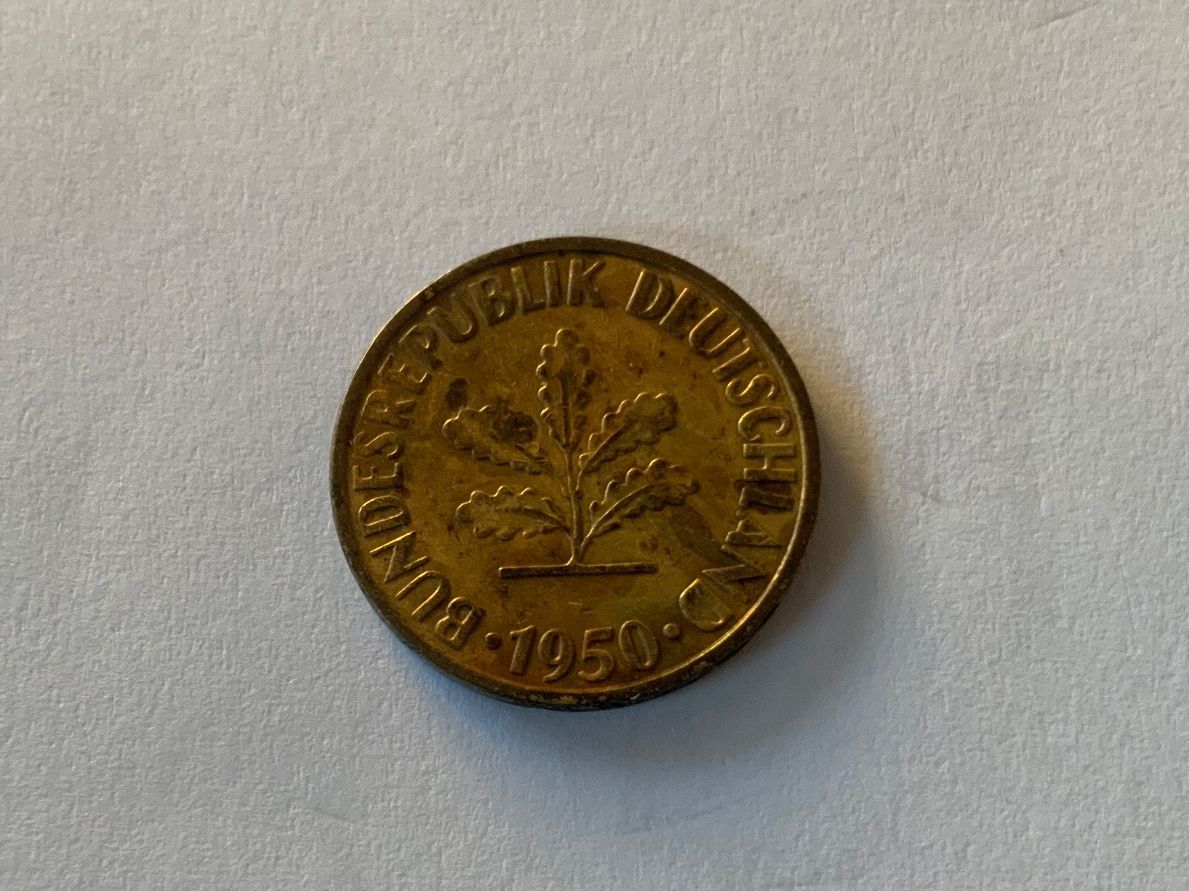 Tutti le monete: 10 Pfennig - Deutschland - 1950 D – Usato da Sempach Station venduto da blackhors 1