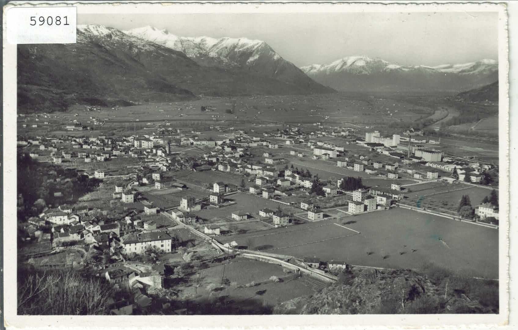 Cartoline postali: Panorama Giubiasco e Piano Magadino – Usato da Ettingen venduto da Kartenplanet