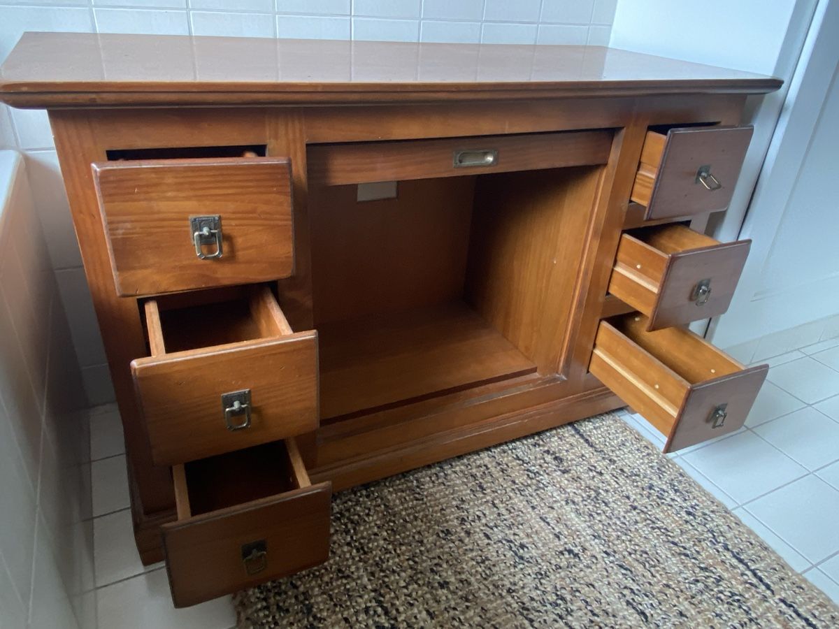 Cassettiere: Kommode Holz mit Rollladen und Schubladen – Usato da Biel/Bienne venduto da Al_Samba 3