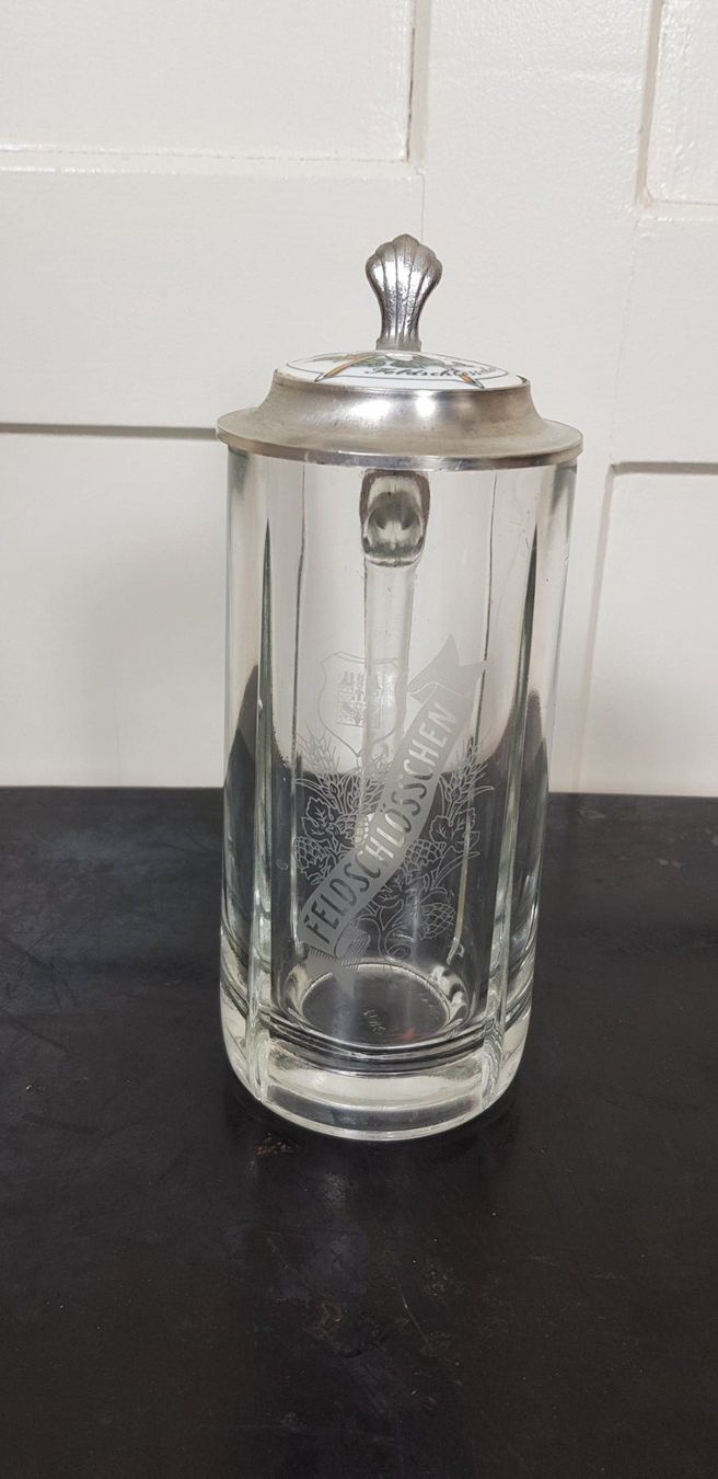 Feldschlösschen Verres: Bierhumpen mit Deckel, Feldschlössli – D'occasion à Uster par Astral 1