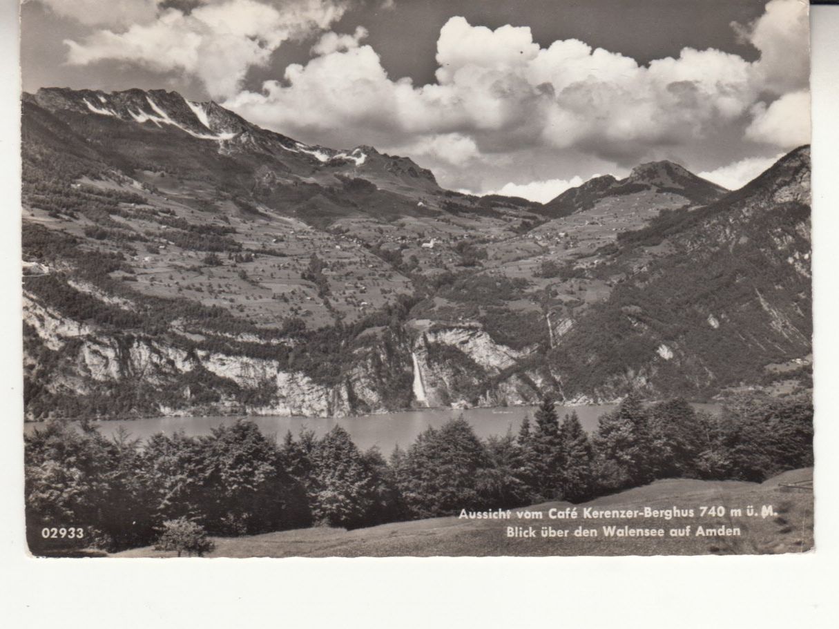 Ansichtskarten: Walensee Amden, aus Filzbach, 1959 – Gebraucht aus Bürglen TG von StampGraf