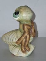 Keramik Figur Heuschrecke, Heugümper, Grasshopper, GC,