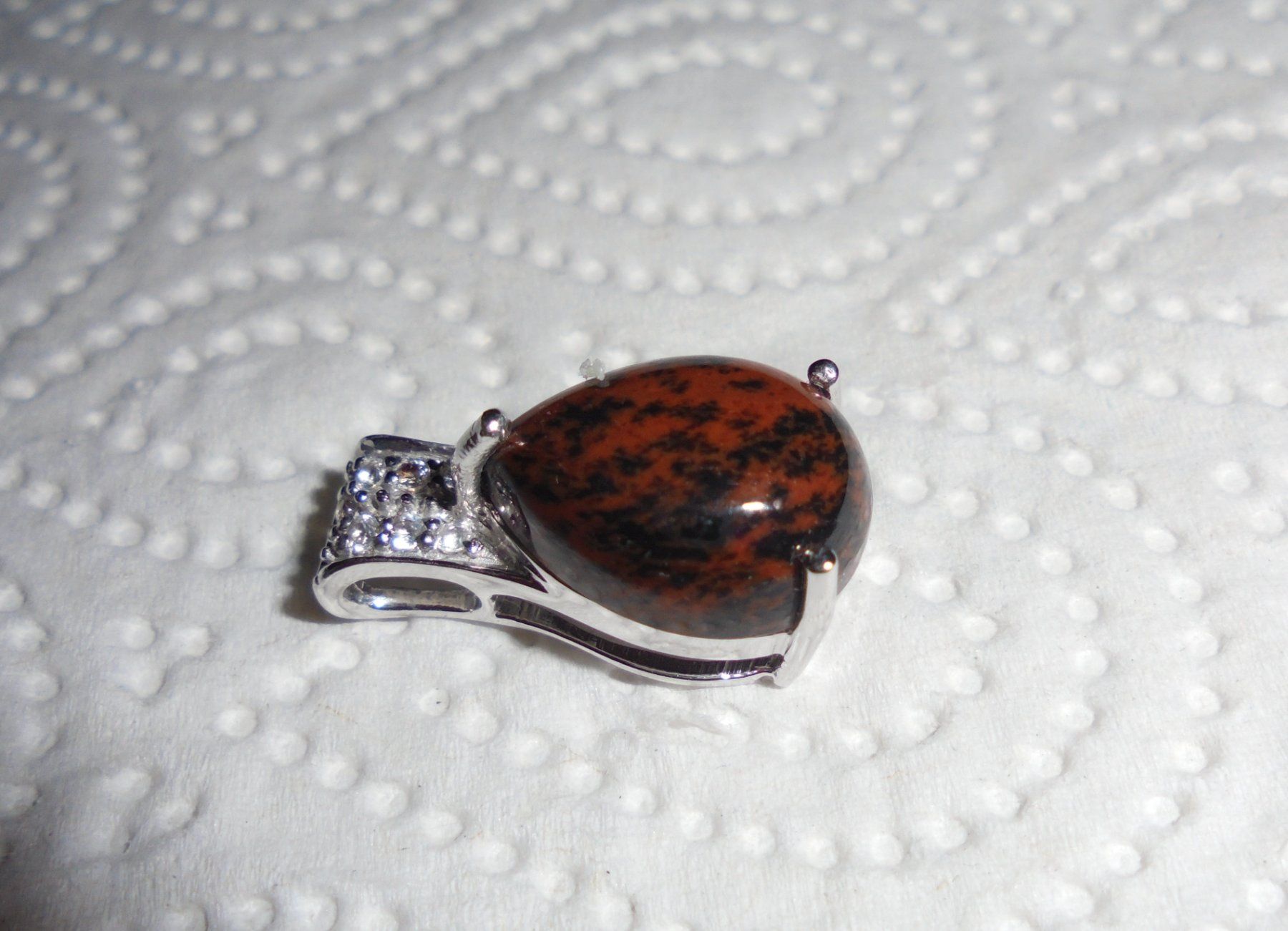 Anhänger: Echtschmuck: Mahagoni-Obsidian-Silberanhänger – Neu (gemäss Beschreibung) aus Zuchwil von maumauchi 8