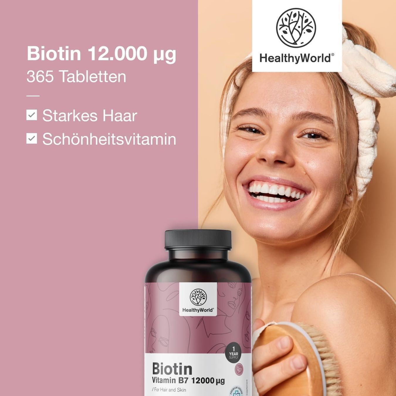 Wunderschne Biotin Tabletten Haare Ebenbild