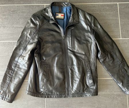 Pierre Cardin Lederjacke Gr. 50 Schwarz Top Zustand! Weich