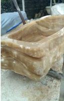 Badewanne Freistehende Onyx Marmor Stein Wanne Gartenwanne