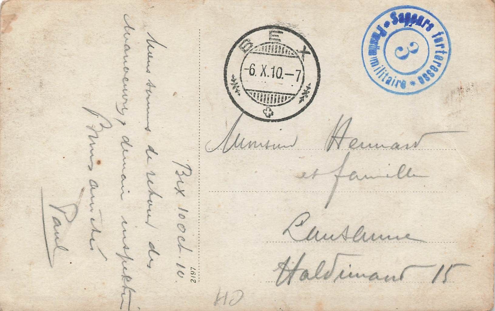Cartoline postali: Militari Militär 1910 – Usato da Biasca venduto da Blenio71 1
