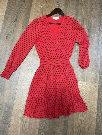 MICHAEL KORS Designer Wickelkleid mit Punkten Gr S wie neu