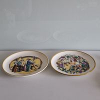 Antike Wandteller, Keramik, 2 Stück, Ziegler Schaffhausen
