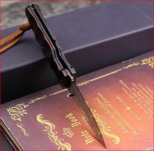 Coltelli tascabile: Taschenmesser handgefertigt mit Lederetui – Nuovo e nell'imballaggio originale da Burgdorf venduto da XJ6 6
