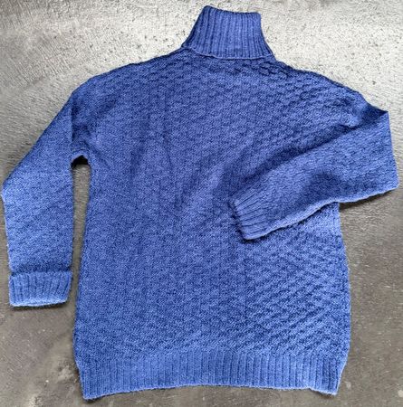 Rollkragen Pullover blau Grösse S bruns bazaar