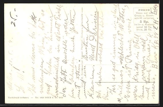 Cartoline postali: Mollis, Teilansicht mit Kirche und Glär – Usato da Berlin venduto da bartko-reher 1