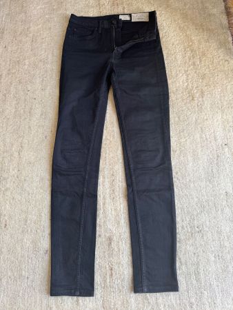 JEANS ALLSAINTS, GR. 28, HIGH RISE SKINNY FIT, SCHWARZ
