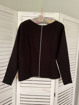 S.Oliver Black Label Strickpullover schwarz weiss Gr. 38