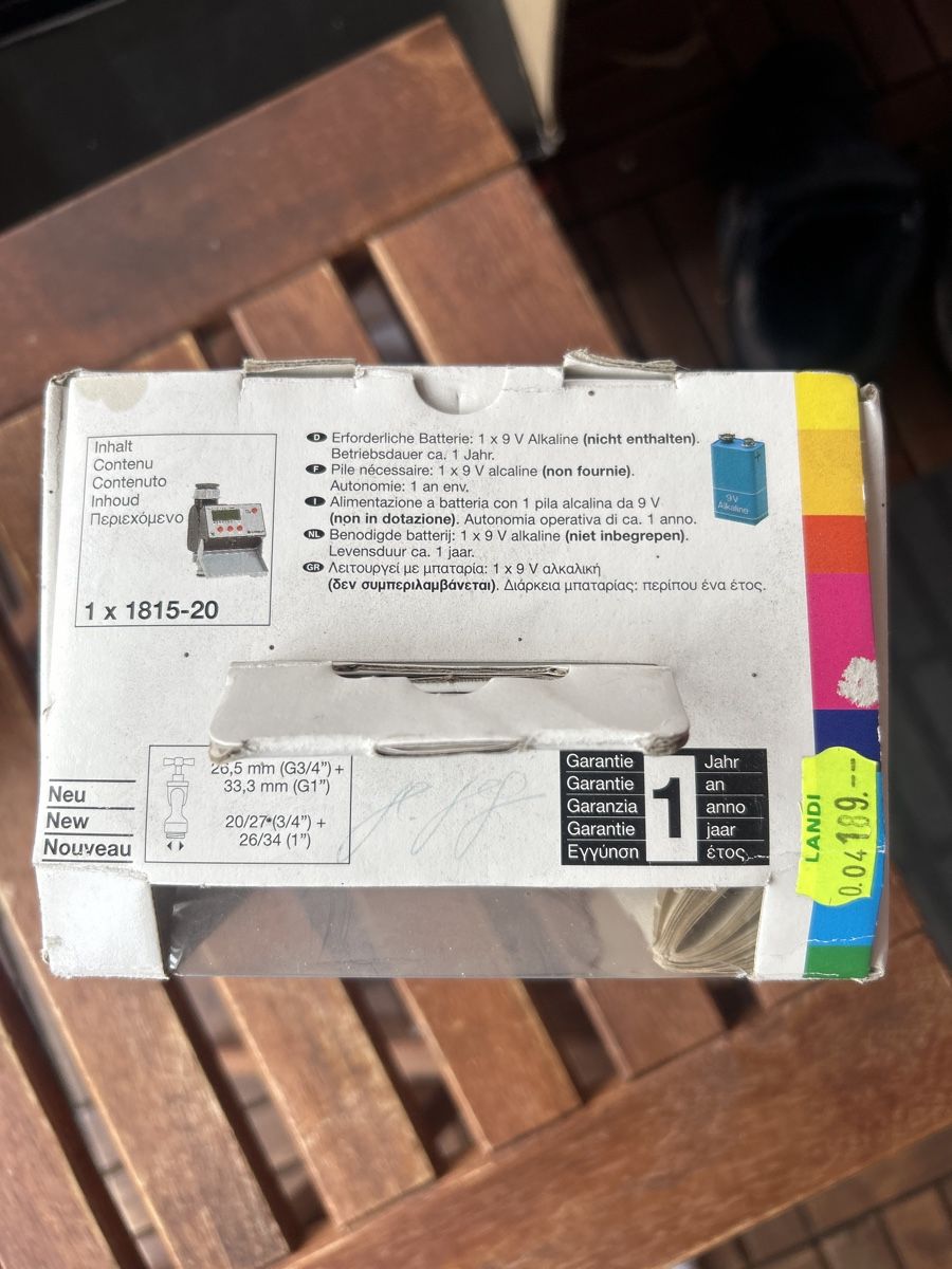Gardena Tubi & Tubi flessibili: Bewässerung Computer – Usato da Rorschach venduto da delia84 1