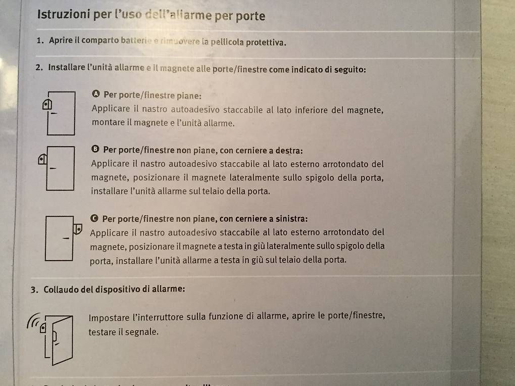 Sistemi d'allarme: 7 Sensori d?allarme per porte e finestre – Usato da Melano venduto da pie_wx5l 1