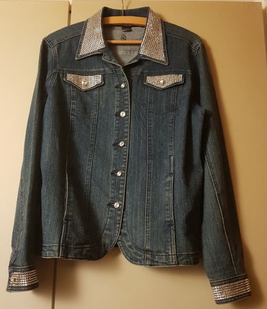 Christine Alexander Denim Jacke mit Strass NEU NP Fr. 459.00