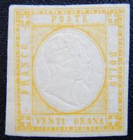Italien Kat. 7 * 1861 Kat. 450 Euro sign.