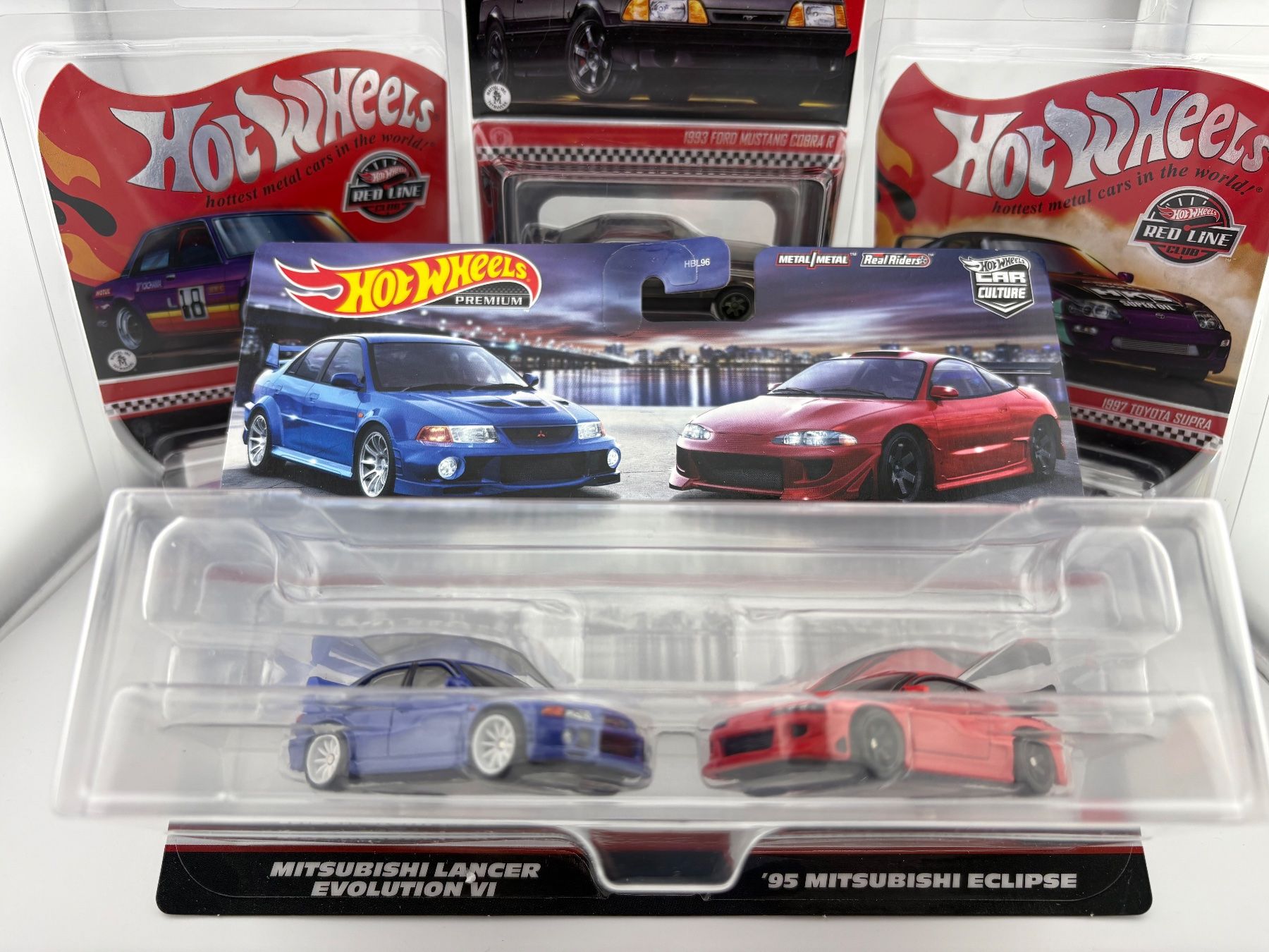 Hot Wheels Modellini d'auto: Hot Wheels 2 Pack Mitsubishi Lancer Evolution VI 95 Eclipse – Nuovo e nell'imballaggio originale da Flawil venduto da HeisseReifen 1