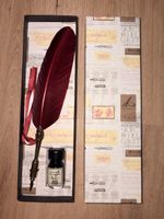 Feder mit Tinte, neu