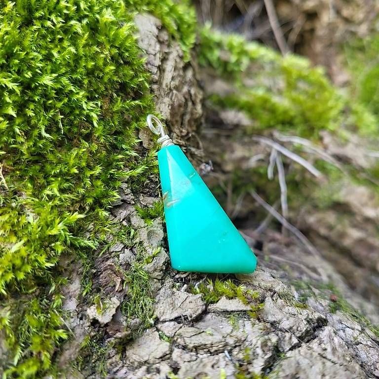 Catenine: Collana  in crisoprasio  verde opalizzato – Usato da Sessa venduto da mau_lm9q