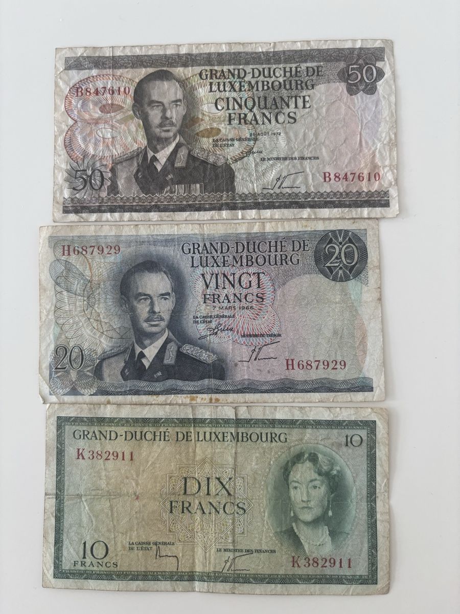 Banconote: Grand Duché de Luxembourg billets – Usato da Le landeron venduto da santa_99