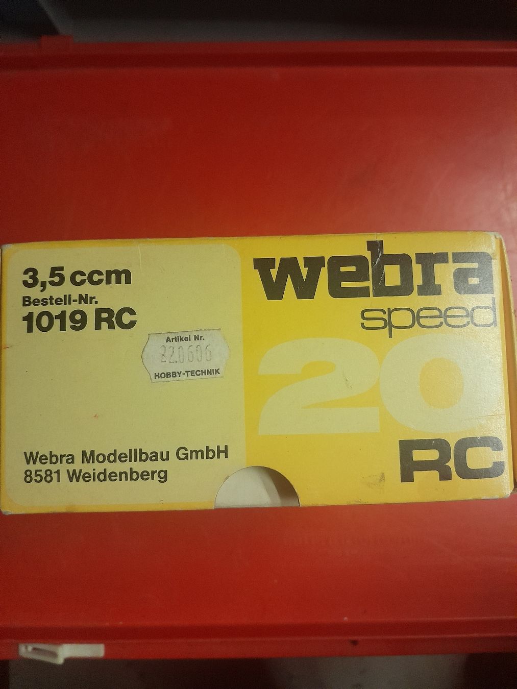 Motori: Webra Speed 3.5ccm – Usato da St. Gallen venduto da KategorischImperativ 4