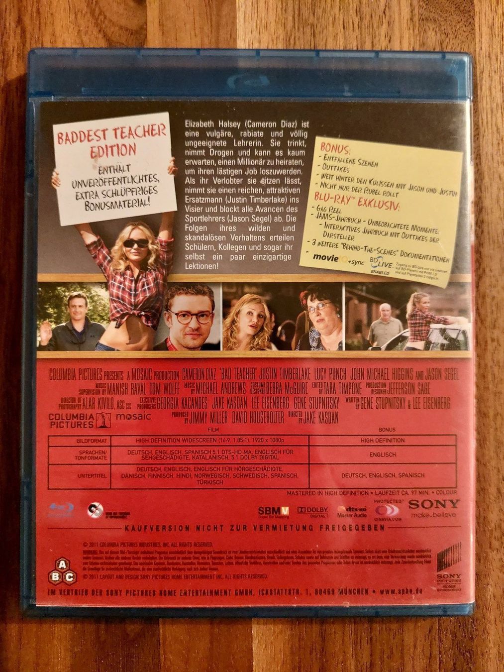 Tutti i DVDs: Blu Ray - Bad Teacher – Usato da Rheinfelden venduto da FilmAuktion 1